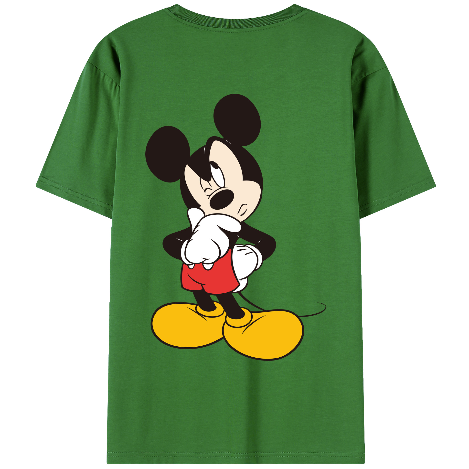 （画像用） ミッキーマウス Mickey Mouse レディース半袖Tシャツ(バックプリント)